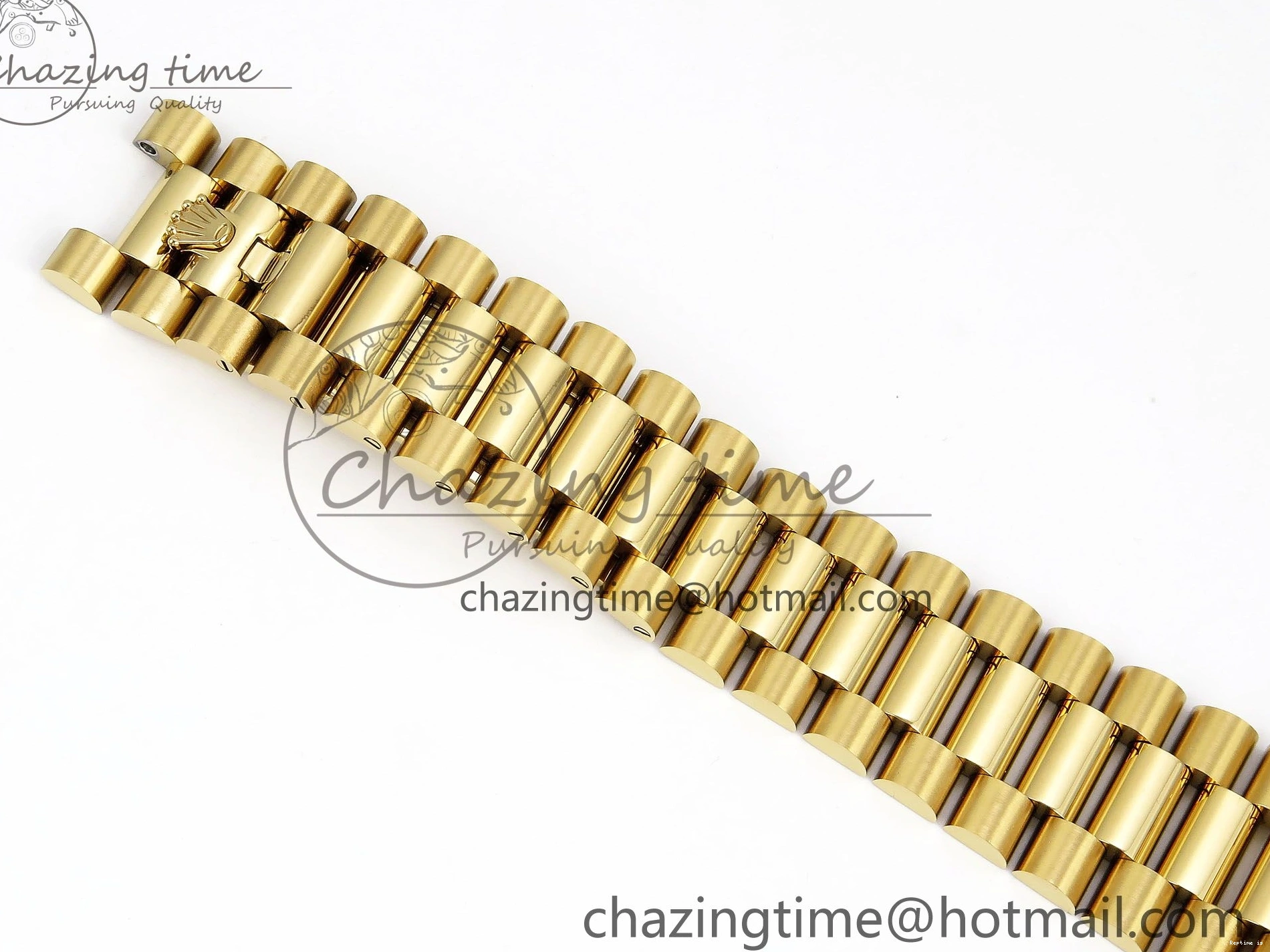 1224 Day Date 40 YG JDF 904L Steel White Stick Dial on President Bracelet VR3255 V3 (Gain Weight) Colorful 1373